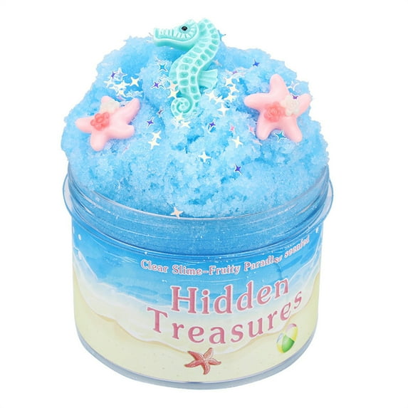Slime Sets Slime Toys Squeeze Toys (Hidden Treasures) Slime Cotton Clay Puff Pastry Glue Toy Clay Set Light Blue Diy Butter Slime Party Favor For Girls & Boys Goodie Bags Stuffers