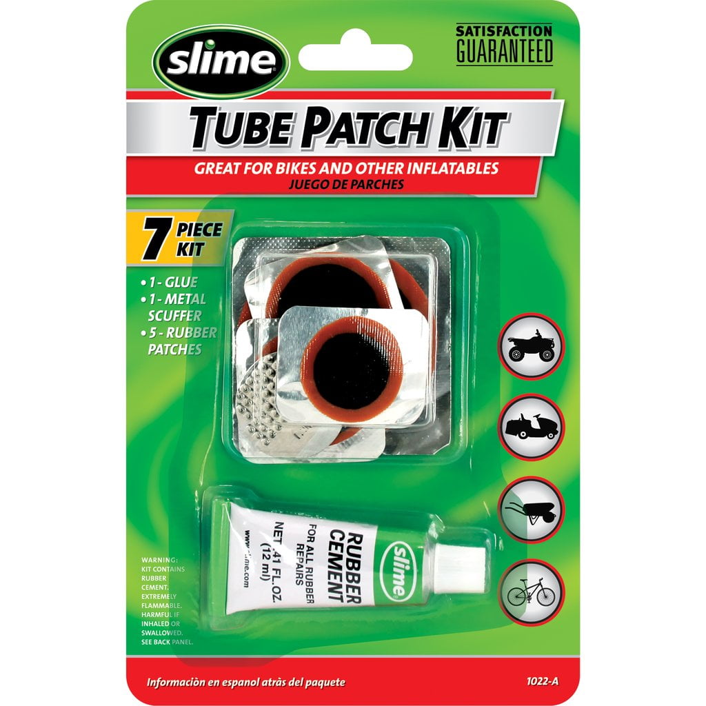 Bicycle Bike Tire Tube Repair Kit - 6 Rubber Patches + Sandpaper + Rub –  Lumintrail