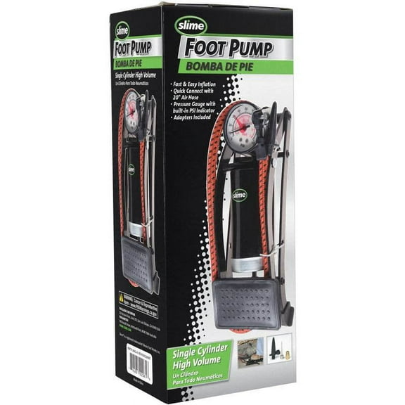 Slime Single Cylinder Foot Pump - 2061-A