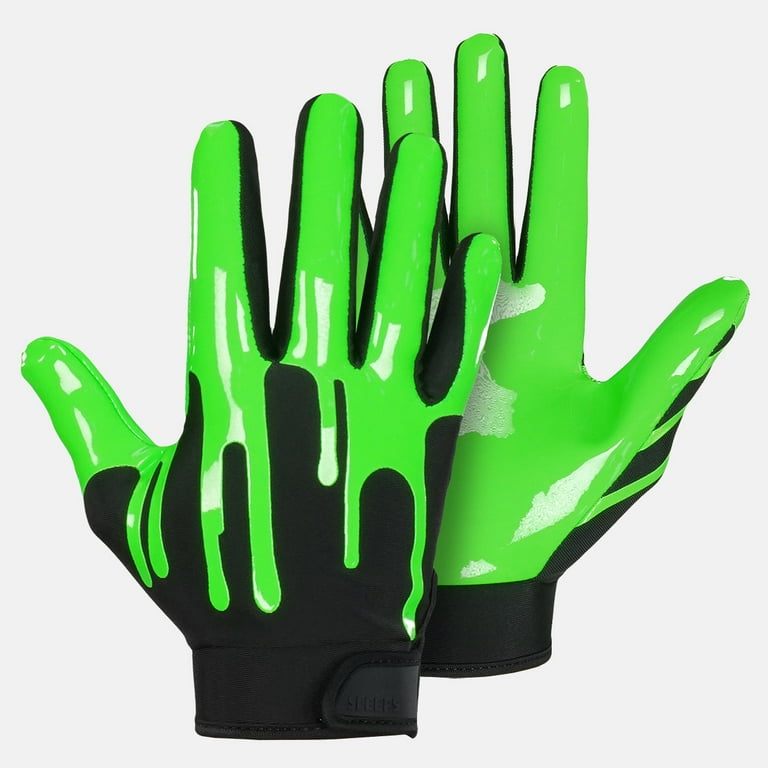 Green lineman cheap football gloves