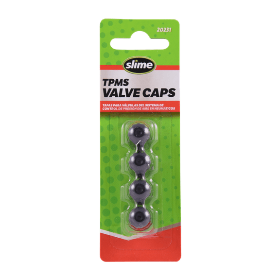 Slime TPMS Replacement Plastic Valve Caps 4 Count - 20231w