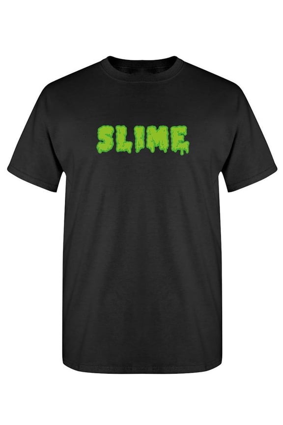 Slime Text T-Shirt Men -SPIdeals Designs, Male Large
