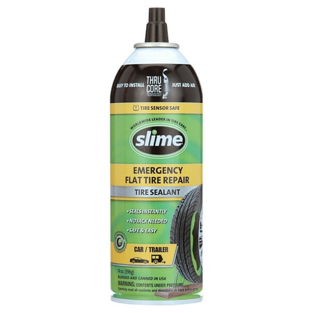 Slime Thru-Core Emergency Flat Tire Sealant for Cars 14 oz - 60186
