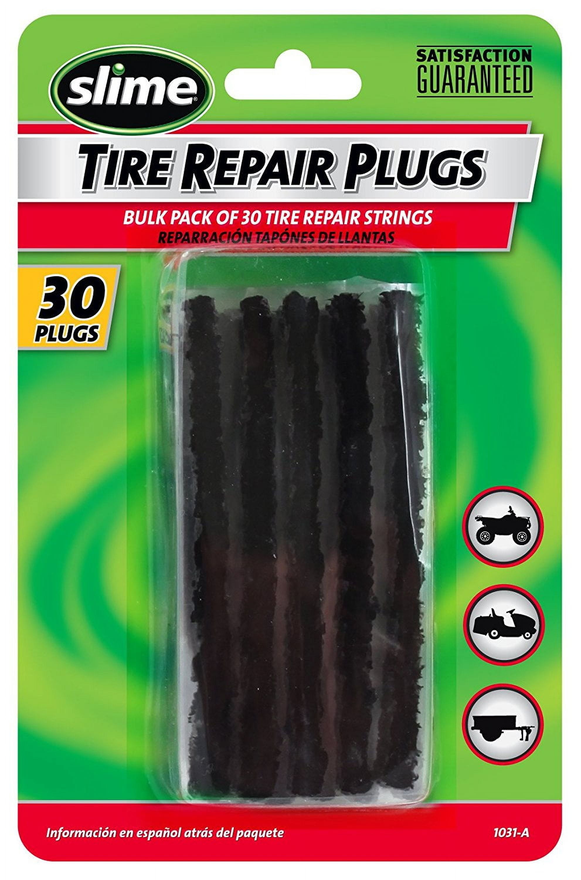 Slime Tire Repair Plugs - Pack of 30 Tubeless Off-Road Tires Refill