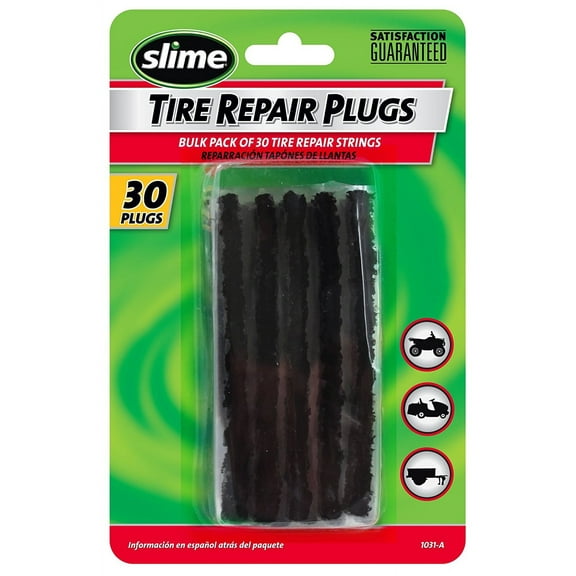 Slime Tire Repair Plugs - Pack of 30 Tubeless Off-Road Tires Refill
