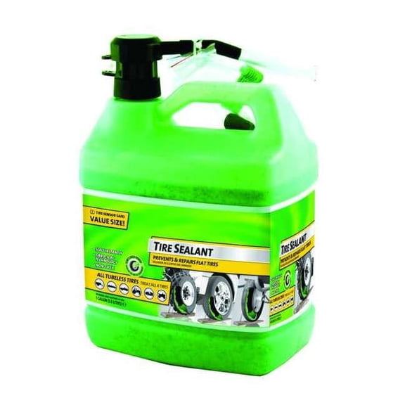 Slime Tire Sealant, Liquid, 1 gal, Jug, Green 10163