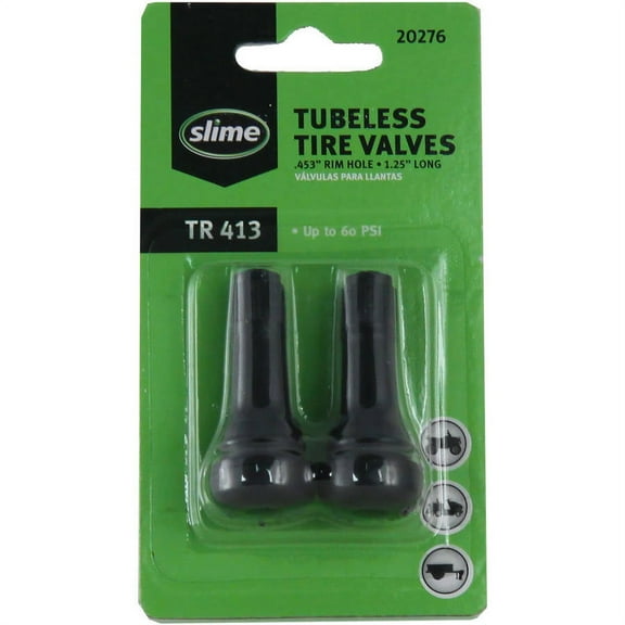Slime Tubeless Tire Valves 1-1/4" 2 pieces Automotive Valve Stems & Caps