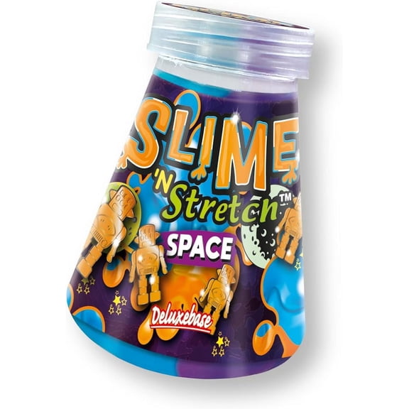 Slime 'n Stretch Space from Deluxebase. Galaxy Slime with Stretchy Space Toy for Kids. These Outer Space Themed Squishy Slimes make Great Toys for Girls and Boys and Kids Party Favors
