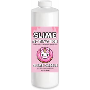 SlimeDazzle Slime Activator Solution 16 OZ Ready to Use Easy to Use Works Fast with All Glue Types Safe Non Toxic Makes Smooth, Stretchy Slime Slime Making Supply - Made in USA