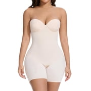 Slimers Strapless Shapewear Tummy Control Strapless Body Shaper For Women With Built In Bra - Shapewear Bodysuit for Dress