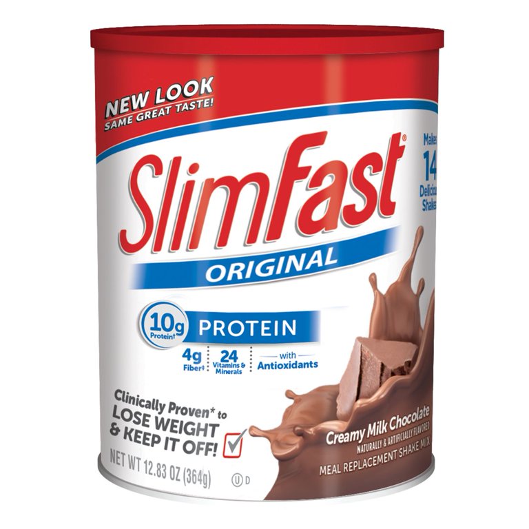 Slimfast Creamy Milk Chocolate Meal Replacement Drink Mix 0.8 lb Case of 3