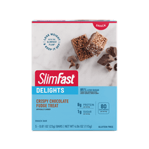 Slimfast Delights: Crispy Chocolate Fudge Treat Bar 5 ct