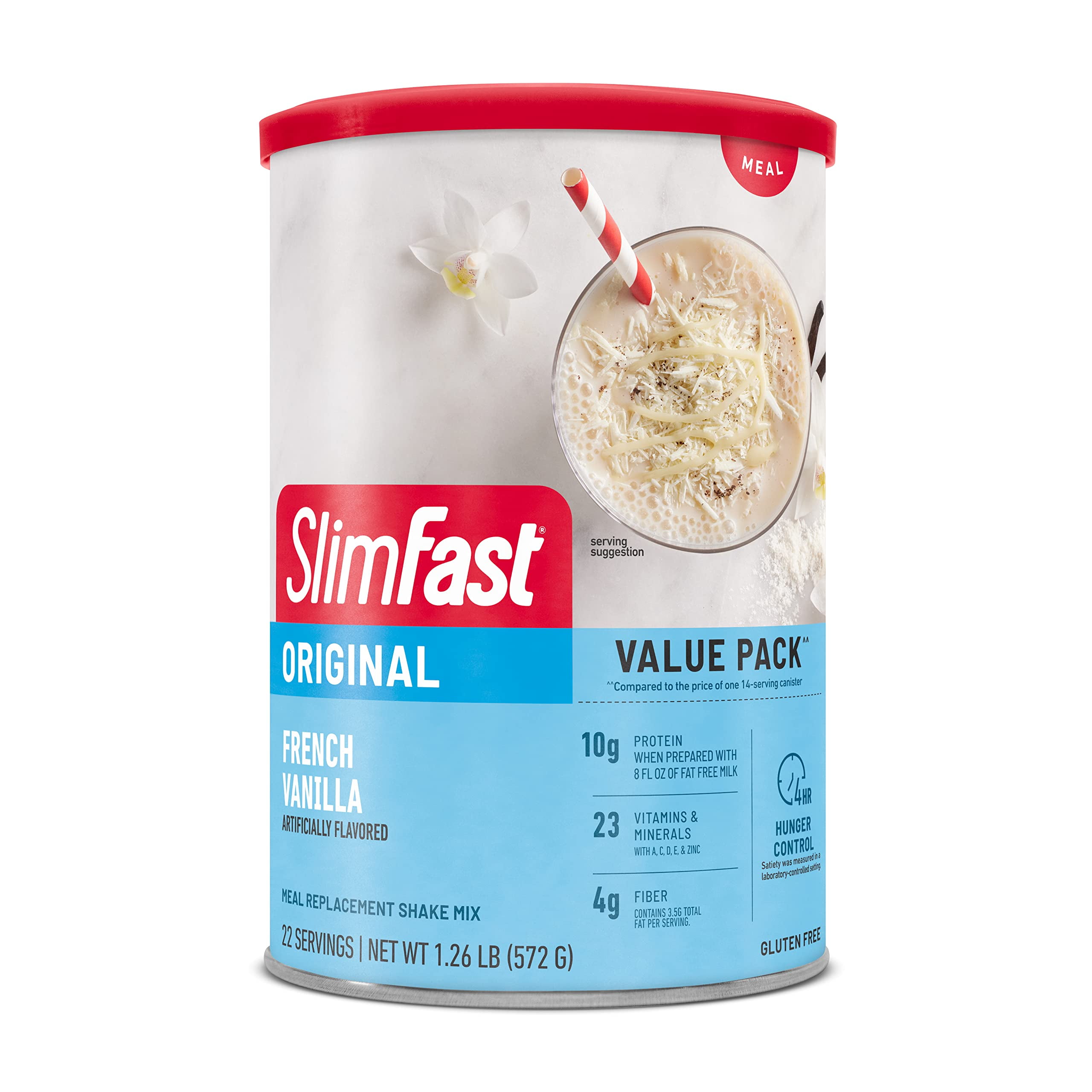 Slimfast Meal Replacement Powder, Original French Vanilla, Shake Mix