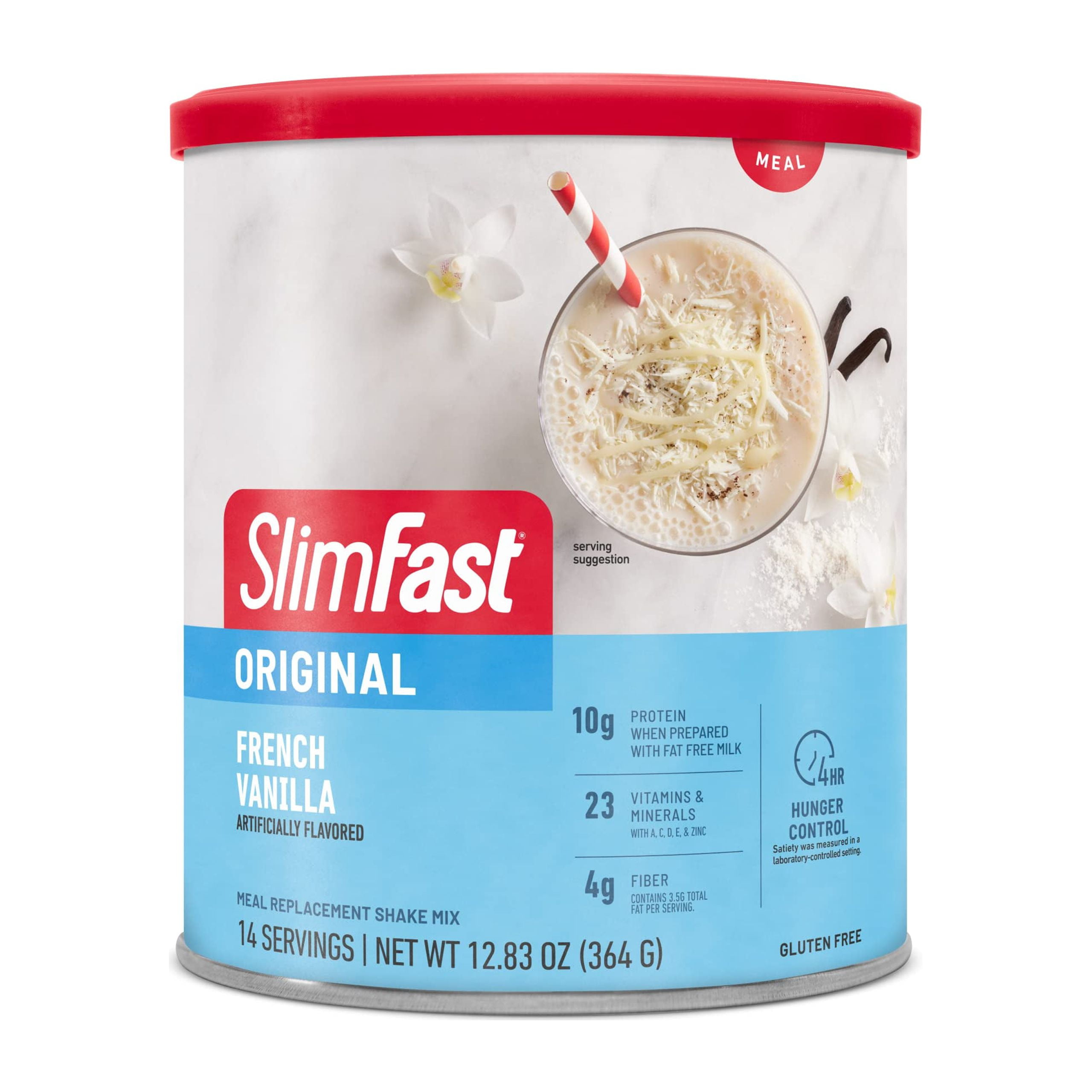 Slimfast Meal Replacement Powder, Original French Vanilla, Weight Loss ...