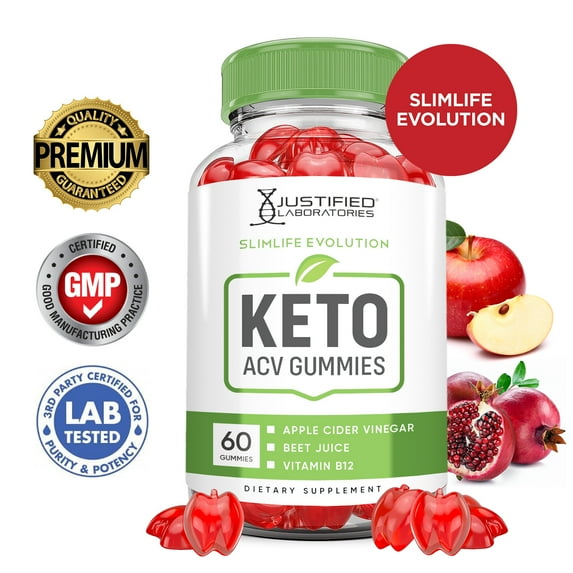 Slimlife Evolution Keto ACV Gummies 1000MG Slim Life Dietary Supplement 60 Gummys