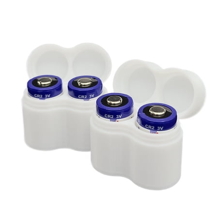 Slimline CR2 Battery Case, Holds 2 CR2 Batteries, Pack of 2