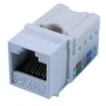 thumbnail image 1 of Slimline Cat6a Keystone Jack, White, RJ45 Female to 110 Punch Down, 1 of 2