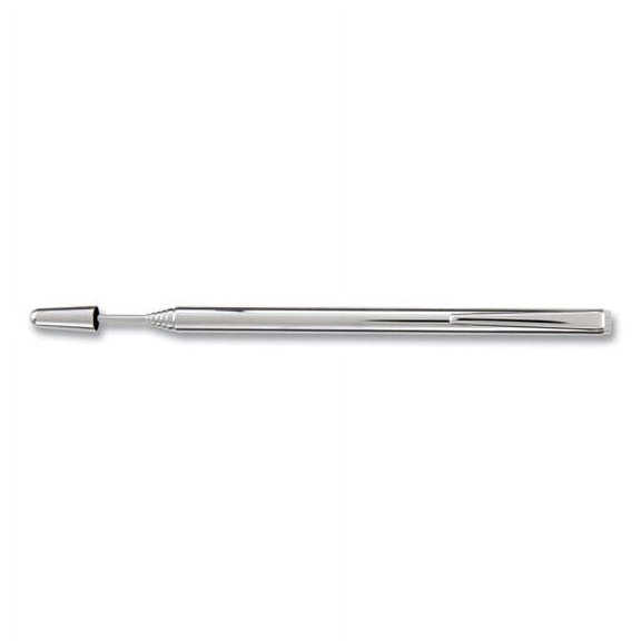 "Slimline Pen-Size Pocket Pointer With Clip, Extends To 24.5"", Silver | Bundle of 2 Each"