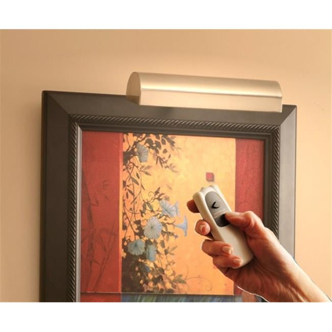 Slimline Satin Nickel 8 In. Cordless LED Remote Control Picture Light ...