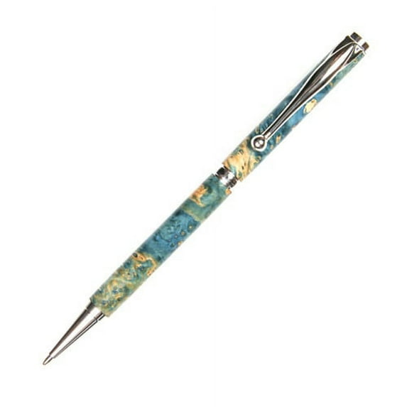 Slimline Twist Pen - Blue Maple Burl