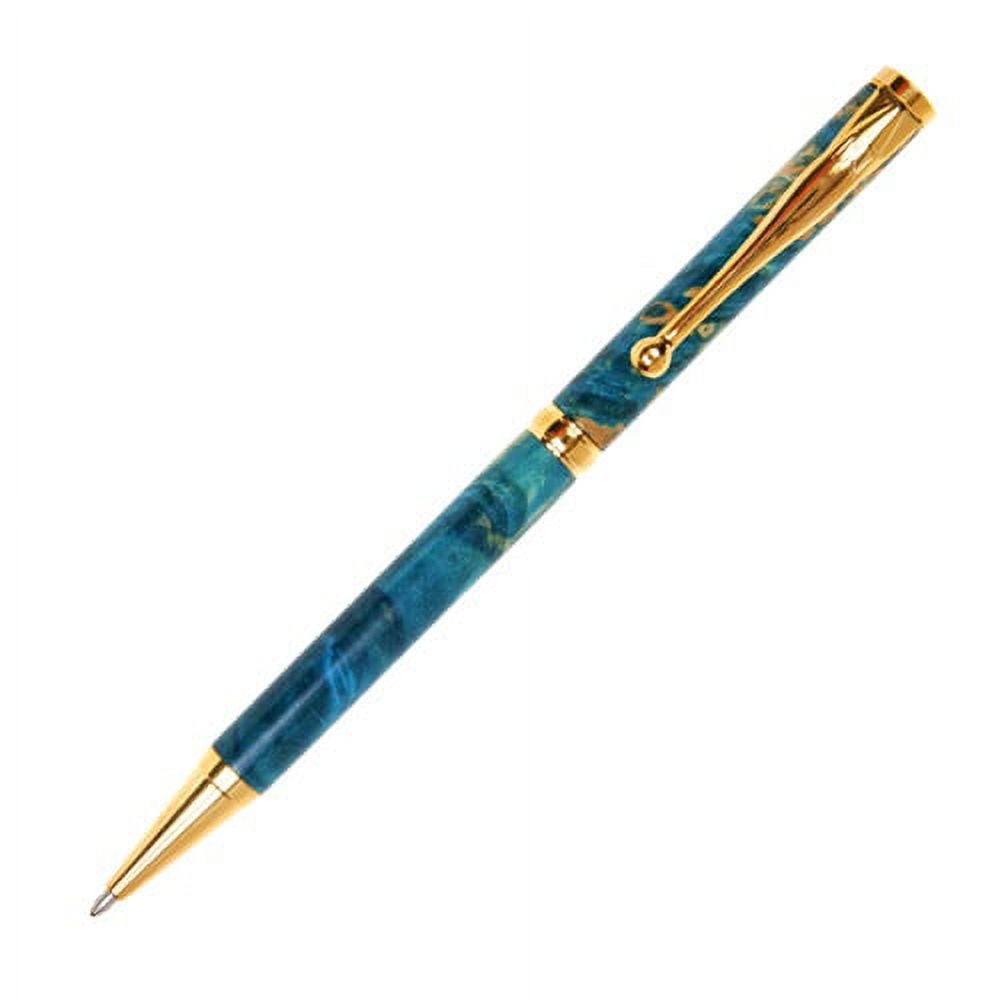 Slimline Twist Pen - Turquoise Box Elder