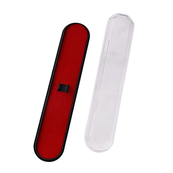 Slimly Plastic Pencil Box Writing Tool Container With See Through Cover For Professional Essential