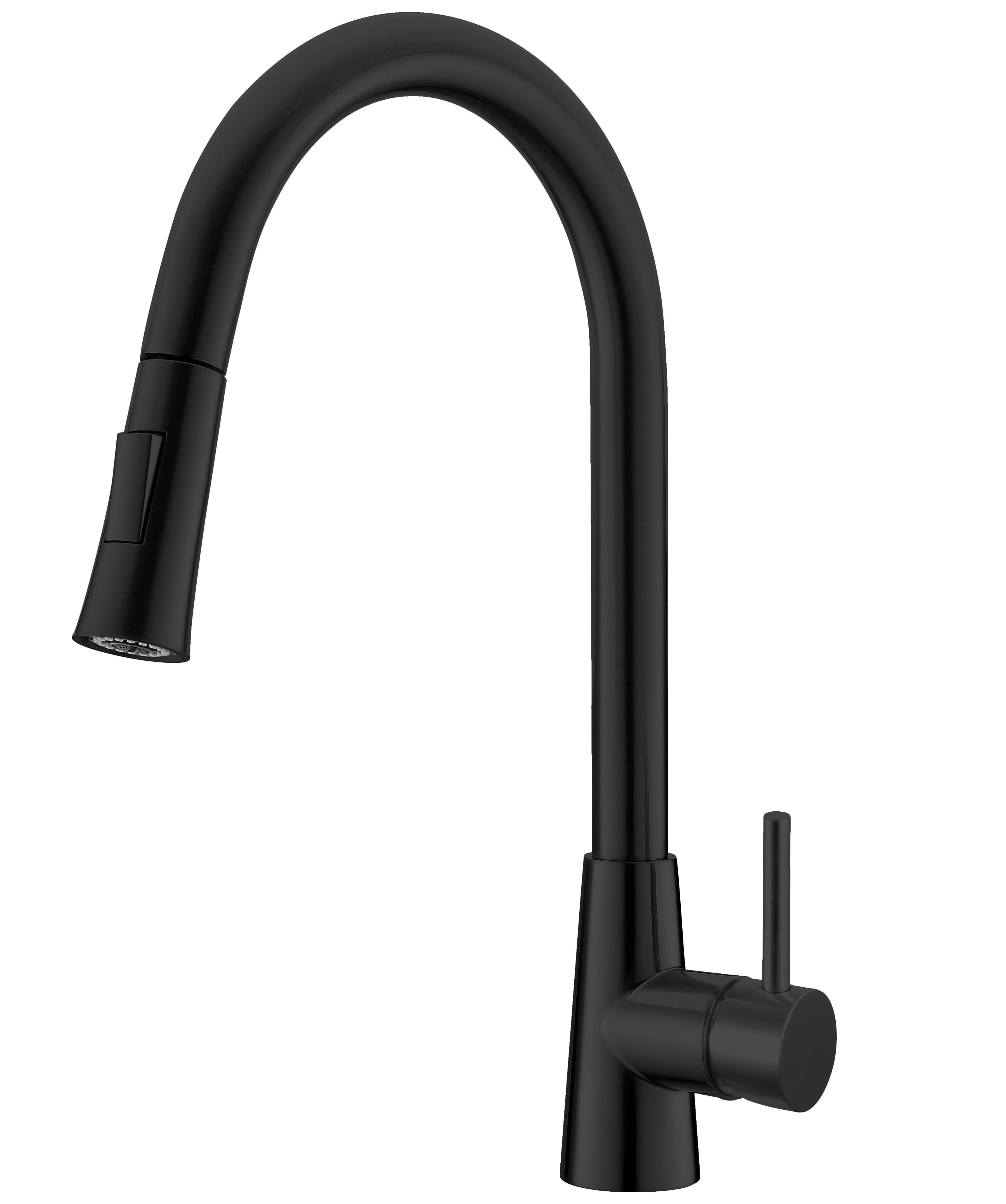 Slimmed Pull-Out Kitchen Faucet in MATTE BLACK