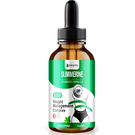Slimmerine Drops, All Natural Liquid Supplement to Achieve Body Goals, Maximum Strength Formula for Energy and Overall Health, Slimm Rine Droppers, Official Gotas Reviews (30 Servings)