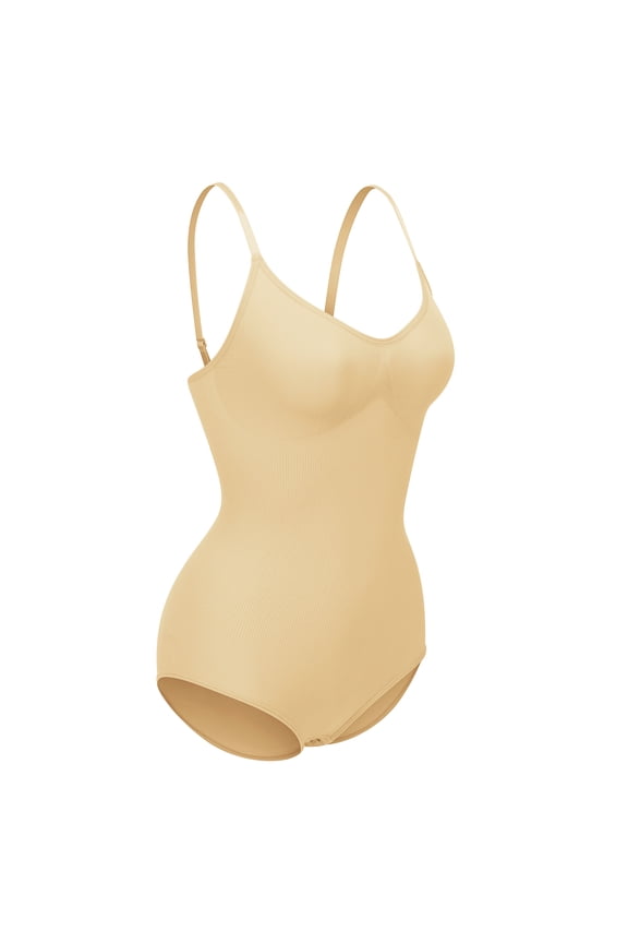 Slimming Bodysuit Shapewear for Women Tummy Control Seamless Sculpting Body Shaper Tops, L