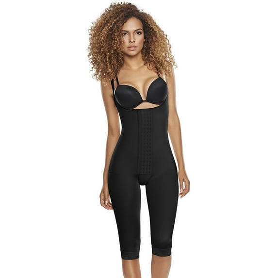 Slimming Braless Body Shaper Girdle with Thighs Slimmer Post-surgical Post-partum Fajas Colombianas Reductoras