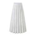 thumbnail image 1 of Slimming High Waist Stretchy A Line Midi Skirt Elastic Band Dress for Daily Wear, 1 of 18