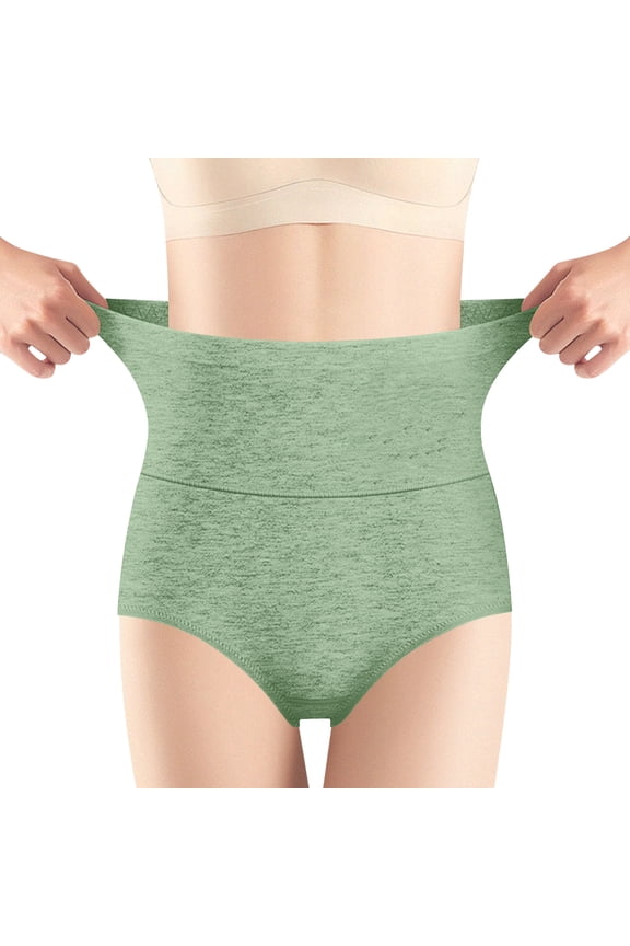 Slimming High Waisted Compression Panties - Tummy Control Underwear for Women Mint Green 2XL