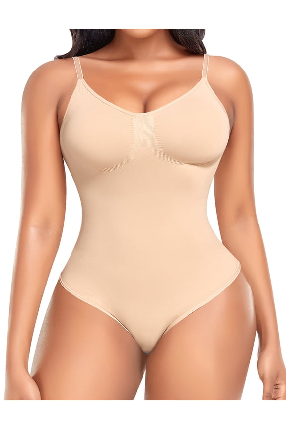 Slimming Shapewear Bodysuit for Women Tummy Control Sculpting Body Shaper Thong Bodysuit Shaping Tank Tops