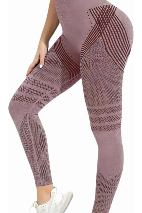 Slimove 3D Leggings with Resistance Bands - Anti Cellulite & Sculpting Leggings for Women, High Waisted Tummy Control & Butt Lifting Workout Leggings