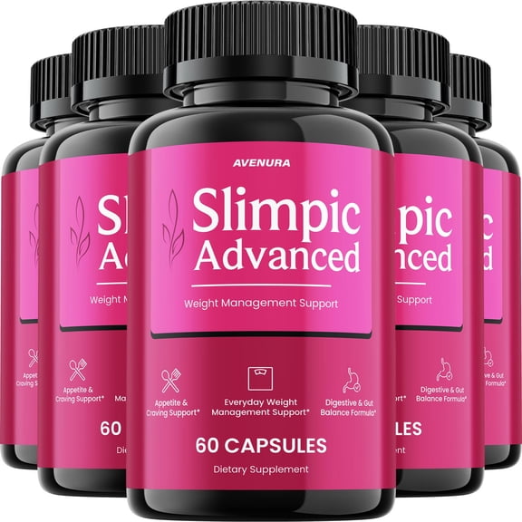 Slimpic Advanced Keto Capsules – Slimpic Pills Advanced Blend Formula, Extra Strength, 5 Pack, 300 Capsules