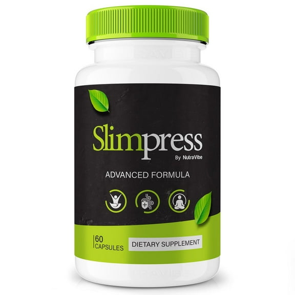 Slimpress Natural Daily Pill Formula Designed to align with Fitness Goals, Support active Lifestyle & Body Balance | Just 2 Easy-to-Swallow Pills Daily (60 Capsules)