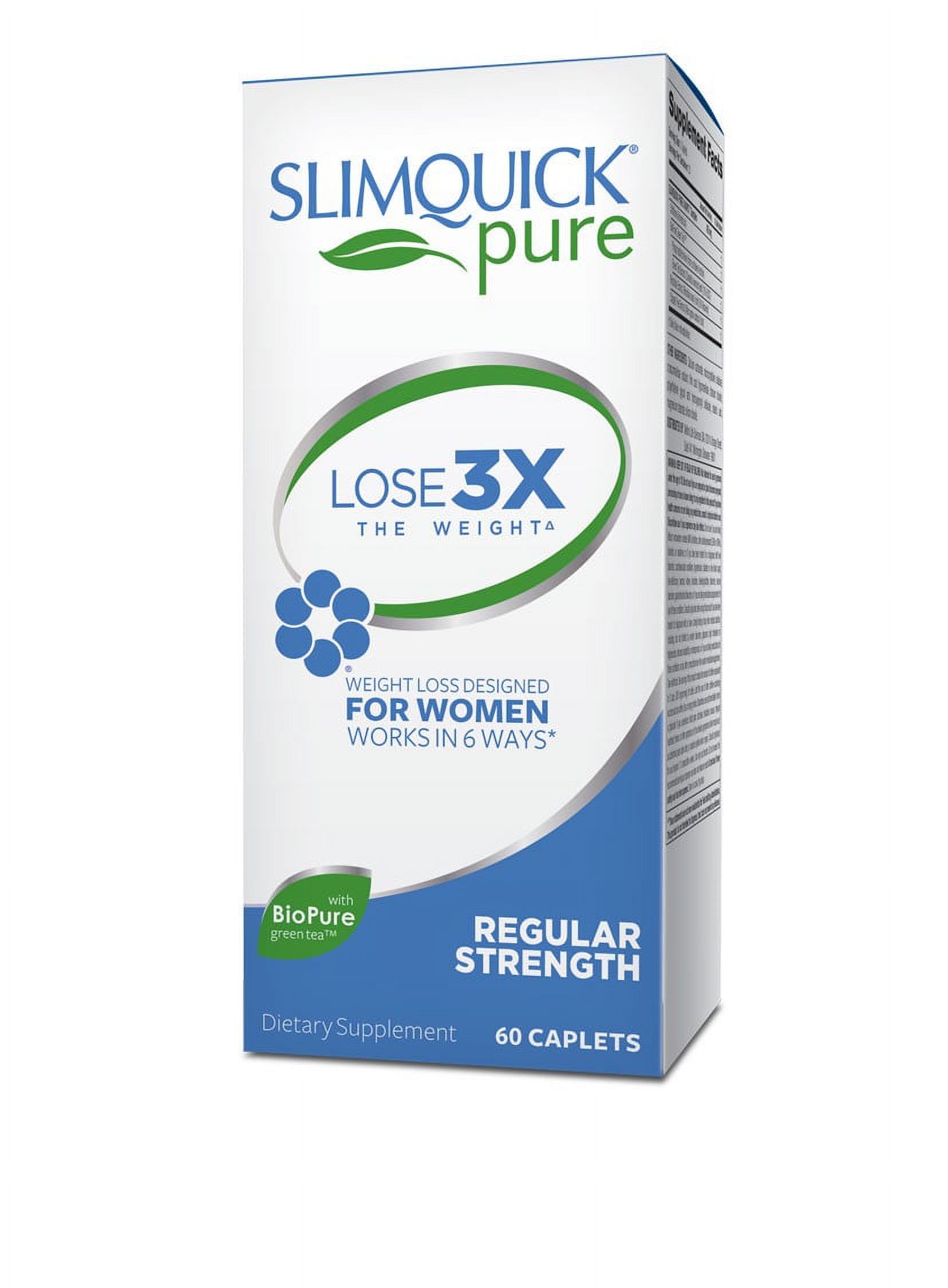 Slimquick Pure Weight Loss For Women Appetite Suppressant & Metabolism Booster Weight Loss, 60 Ct - image 1 of 2