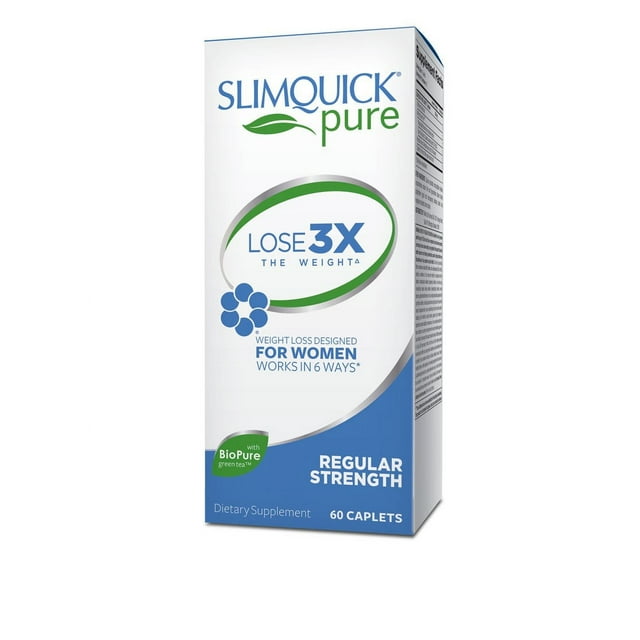 Slimquick Pure Weight Loss For Women Appetite Suppressant & Metabolism Booster Weight Loss, 60 Ct