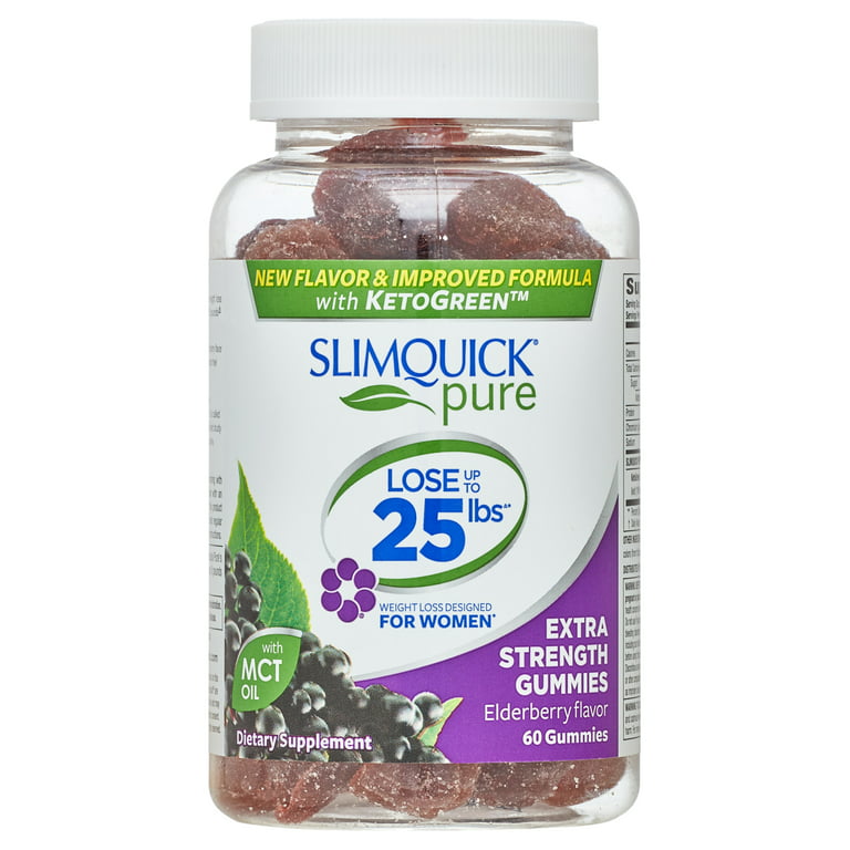 Slimquick Pure Weight Management Gummies, Elderberry, 60 Ct