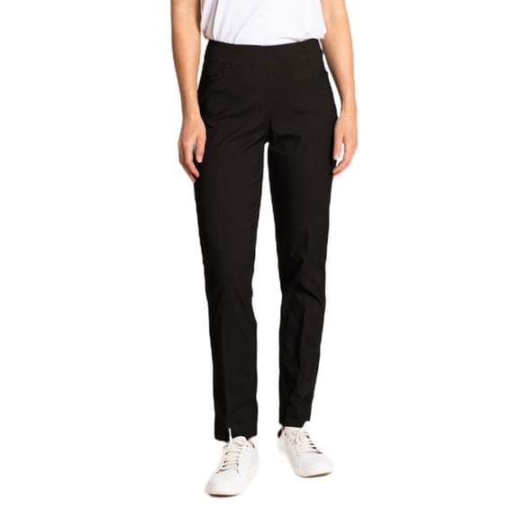 Slimsation Pull-on Full Length Pant 31 Inch Black Pants Women 10