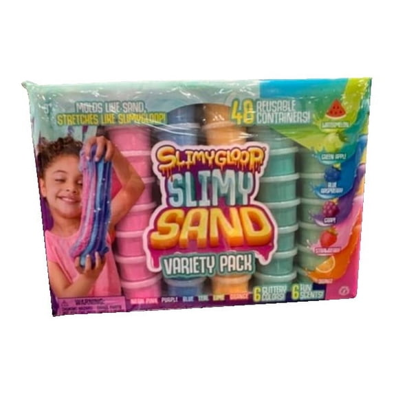 SlimyGloop Slimy Sand Variety Pack, 48 Count