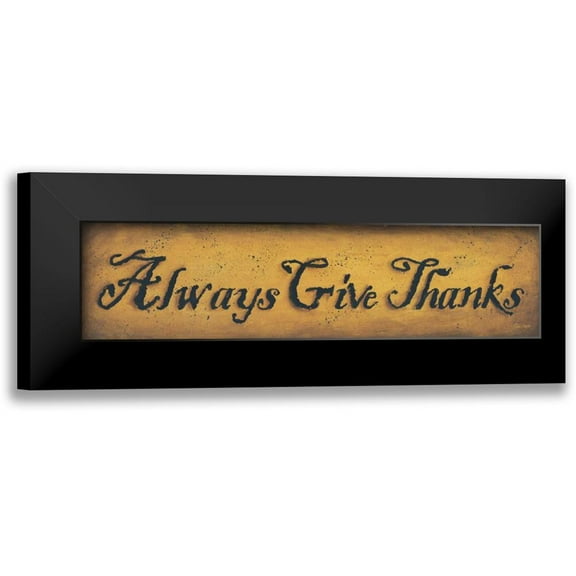 Sliney, John 14x7 Black Modern Framed Museum Art Print Titled - Giving Thanks