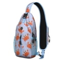 thumbnail image 1 of Sling Backpack Adjustable Shoulder StrapGym Cycling Travel Hiking Daypack for Hiking Dating Gym Cycling Working Marine Adorable Crab, 1 of 6