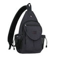 thumbnail image 1 of Sling Backpack Canvas Crossbody Hiking Daypack Bag with Anti-theft Pocket, 1 of 7
