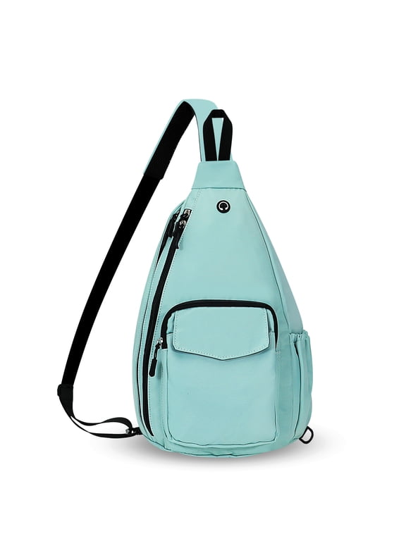 Sling Backpack Crossbody Chest Bag for Women Men Left and Right Shoulder Purse Water Repellent Gym Daypack