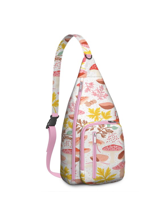Sling Backpack Crossbody Shoulder Backpack Gym Sports Travel Hiking Daypack Chest Bag Small Backpack for Women Men