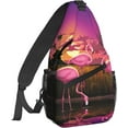 thumbnail image 1 of Sling Backpack Crossbody Sling Bag for Women Men Shoulder Bag Travel Hiking Daypack, 1 of 6