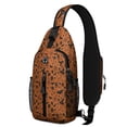 thumbnail image 1 of Sling Backpack,Halloween Spooky Icons Pattern Crossbody Bag with Water Bottle Holder,Waterproof Sling Bag for Men/Women with Chest Phone Holder for Hiking,Travel, 1 of 6