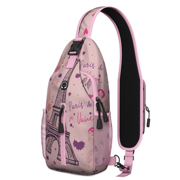 Sling Backpack Hiking Casual Sport Daypack Paris Gym Sports Travel Hiking Daypack Hiking Bag for Women Men