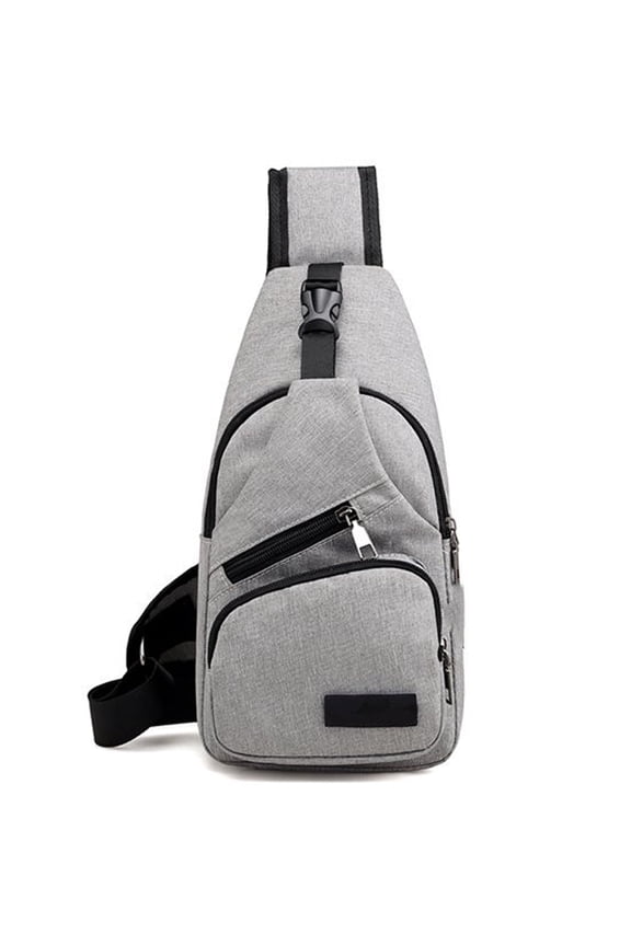 Sling Backpack Multipurpose Crossbody Bag Sling Bag Daypack Lightweight One Strap Backpack Sling Bag Backpack for Hiking Walking Biking Travel Cycling - Grey